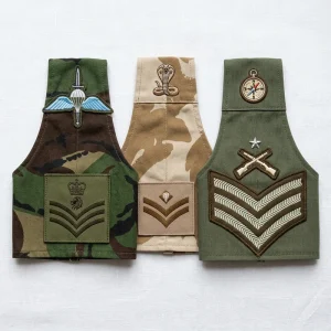custom-army-navy-airforce-brassards military brassards production Army Navy Air Force arm bands manufacturing Sialkot Pakistan scalable facility