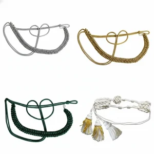 custom-ceremonial-aiguillettes-collection custom ceremonial aiguillettes in various colors and braiding styles