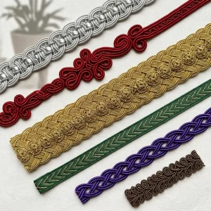 Sharko Badge custom crocheted braids manufacturer facility in Sialkot Pakistan serving Army Navy Air Force Police with SEO-optimized decorative trim production