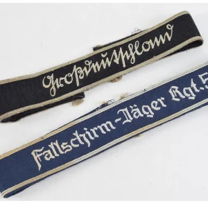 Custom cuff titles manufacturer and supplier collection for Army Navy Air Force Police ceremonial uniforms by Sharko Badge