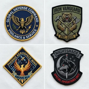 Sharko Badge in Sialkot, Pakistan operates as a collaborative manufacturing hub offering prototype development and scalable production systems for military flag patches with a daily capacity of 3,900 units.