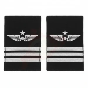 Custom pilot epaulettes for Army Navy Air Force Police aviation uniforms by Sharko Badge