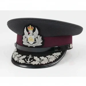custom service dress peaked caps for Army Navy Air Force and Police formal uniforms