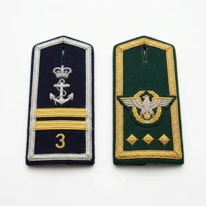 Custom shoulder boards collaborative manufacturing collection for Army Navy Air Force Police uniforms by Sharko Badge