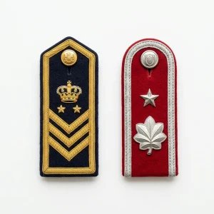Custom shoulder boards manufacturer and supplier solutions for Army Navy Air Force Police uniforms by Sharko Badge