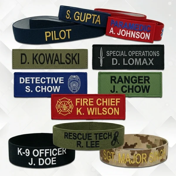 Police/military Ribbons Custom Woven Name Ribbons Manufacturer & Supplier β Sharko Badge | Army ...