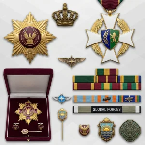 : Sharko Badge decorative medals manufacturer facility in Sialkot Pakistan serving Military Police Corporate Academic with custom enamel award production