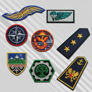 embroidered-patch-manufacturing-detail close-up of embroidered patch showing dense stitching and border finish