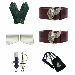 formal-dress-uniform-accessories formal dress uniform accessories with leather gloves ornamental buckles and sword gear