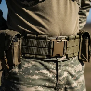 Sharko Badge heavy-duty combat belt supplier and manufacturer facility in Sialkot Pakistan for Army Navy Air Force Police tactical bulk orders