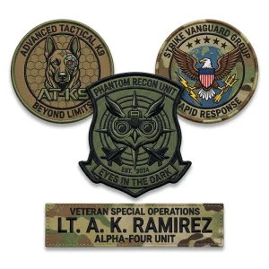 military-morale-patch-production Custom military morale patches PVC embroidered tactical Velcro insignia manufacturer