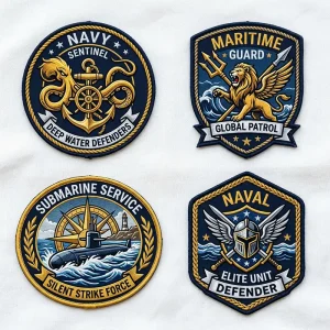 navy-flag-patch-production-sialkot Custom Navy flag patches embroidered PVC maritime insignia manufacturer supplier