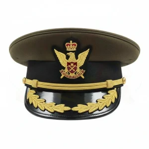custom parade review caps for military command officers and police ceremonial uniforms