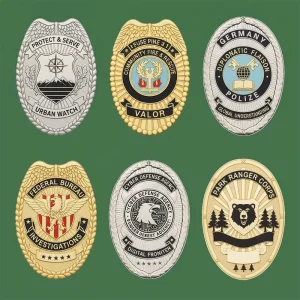 premium-die-struck-metal-badges remium die-struck metal badges for Army Navy Air Force Police uniforms by Sharko Badge