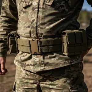 sharko-badge-combat-belt-supplier-manufacturing Heavy-duty combat and patrol belts for Army Navy Air Force Police tactical field uniforms by Sharko Badge
