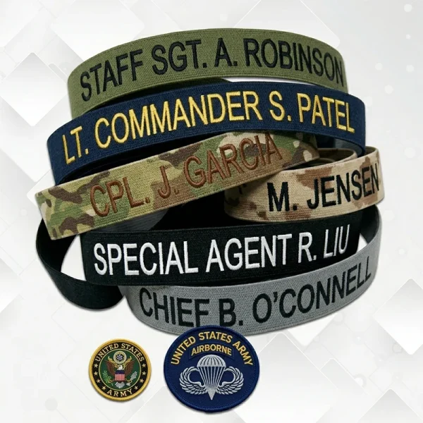 Police/military Ribbons Custom Woven Name Ribbons Manufacturer & Supplier β Sharko Badge | Army ...