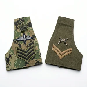 Custom brassards manufacturer and supplier collection for Army Navy Air Force Police uniforms by Sharko Badge